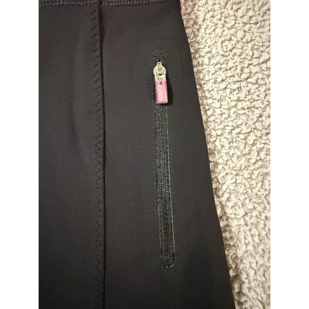 LULULEMON Athletic Black Pink Biker Gymnastic Yoga Shorts Sz 4 CUTE!!